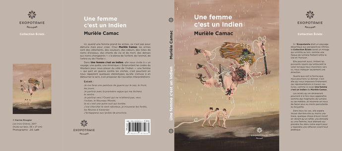 A woman is an Indian on “Terre à ciel” by Valérie Canat de Chizy 